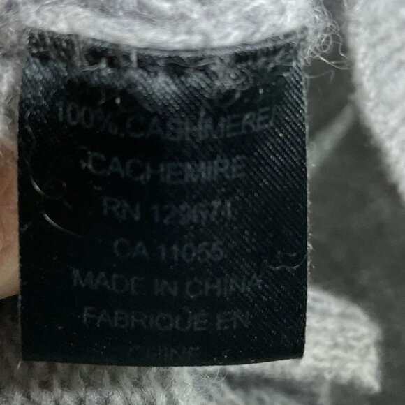 360 Cashmere 100% Cashmere Gray Sweater, Turtleneck, XS - Picture 7 of 9